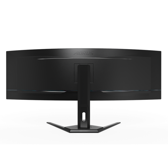 Монитор GIGABYTE AORUS CO49DQ, 49" (124.46 cm) QD-OLED, DQHD (5120x1440), Curved 1800R, 144 Hz, 0.3ms, 2x HDMI, DP, USB хъб, USB Type-C