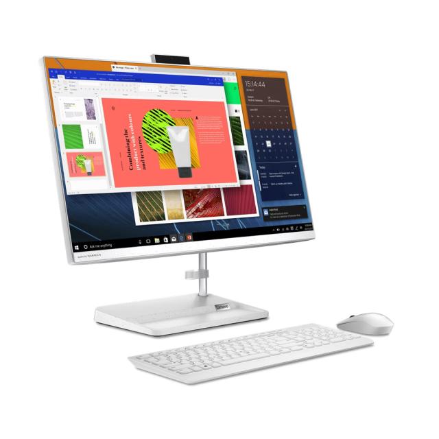 Компютър LENOVO All in One Idea Centre 3 24ALC6, 23.8" (60.45 cm) FHD (1920x1080) IPS AG, AMD Ryzen 5 7530U 6C (2.0/4.5GHz, 16MB), 8GB DDR4, 512GB SSD, Free DOS