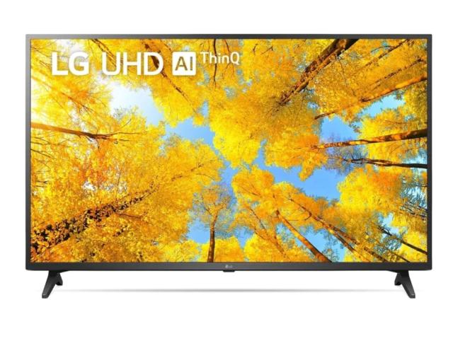 Телевизор LG 55UQ75003LF, 55" 4K UltraHD TV 3840 x 2160, DVB-T2/C/S2, webOS Smart TV, ThinQ AI, a5 Gen5 AI-processor, WiFi 802.11ac, HDR10 pro, HLG, AI Sound, Voice Controll, Miracast / AirPlay 2, HDMI, CI, LAN, USB, Bluetooth, 2 pole Stand, Dark Gra