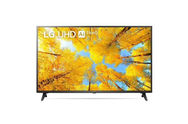 Телевизор LG 65UQ75003LF, 65" 4K UltraHD TV 3840 x 2160, DVB-T2/C/S2, webOS Smart TV, ThinQ AI, a5 Gen5 AI-processor, WiFi 802.11ac, HDR10 pro, HLG, AI Sound, Voice Controll, Miracast / AirPlay 2, HDMI, CI, LAN, USB, Bluetooth, 2 pole Stand, Dark Gra