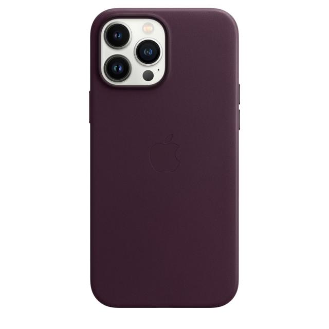 Калъф Apple iPhone 13 Pro Max Leather Case with MagSafe - Dark Cherry