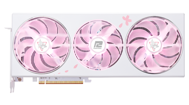 Видео карта POWERCOLOR AMD RADEON RX 7800 XT Hellhound Sakura Limited Edition 16GB OC GDDR6, 256-bit, HDMI, 3x DP