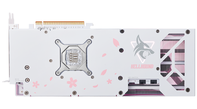 Видео карта POWERCOLOR AMD RADEON RX 7800 XT Hellhound Sakura Limited Edition 16GB OC GDDR6, 256-bit, HDMI, 3x DP