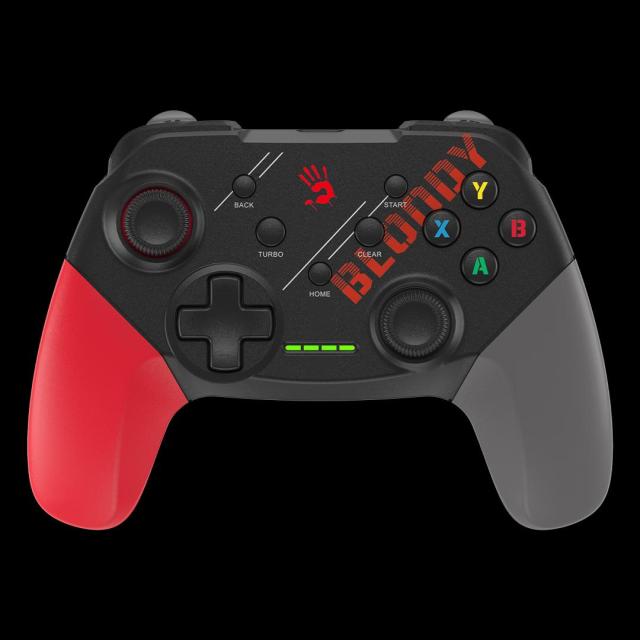 Геймърски контролер A4tech Bloody GPW50, Dual-mode, Wireless/USB, Червен