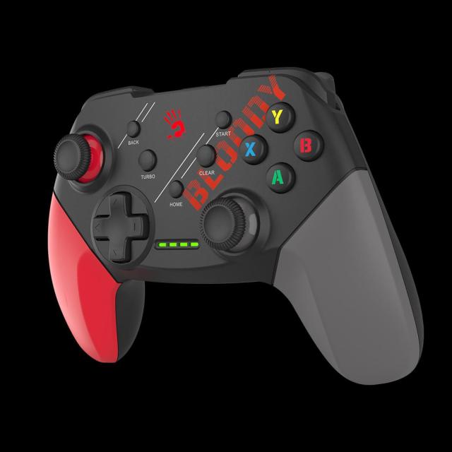 Геймърски контролер A4tech Bloody GPW50, Dual-mode, Wireless/USB, Червен