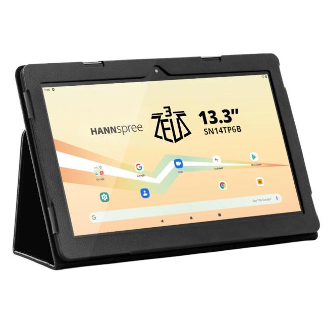 Таблет HANNspree Pad Zeus 3, 13.3”, Octa Core CPU MTK MT8183 8C (up to 2.0 GHz), 6GB RAM, 128GB, Wi-Fi, Bluetooth, Android 13, Черен