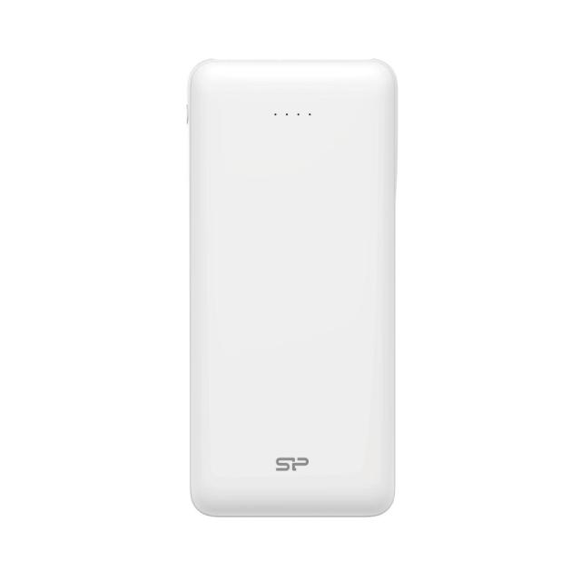Външна батерия Silicon Power C200 Black 20 000 mAh, 2x USB, 1x USB Type-C, бяла