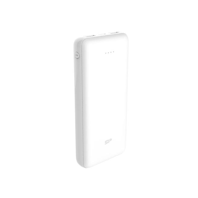 Външна батерия Silicon Power C200 Black 20 000 mAh, 2x USB, 1x USB Type-C, бяла