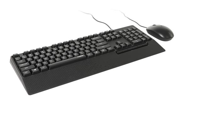 Комплект клавиатура и мишка RAPOO NX2000, 1600 DPI, USB, Черен