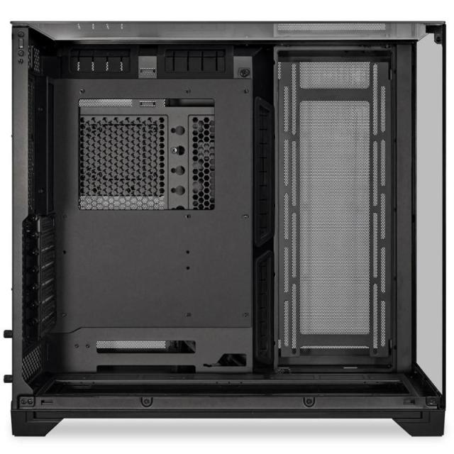 Кутия Lian Li O11 Vision Mid-Tower, Tempered Glass, 2 x USB 3.02, 1 x USB Type C, ATX, Черна