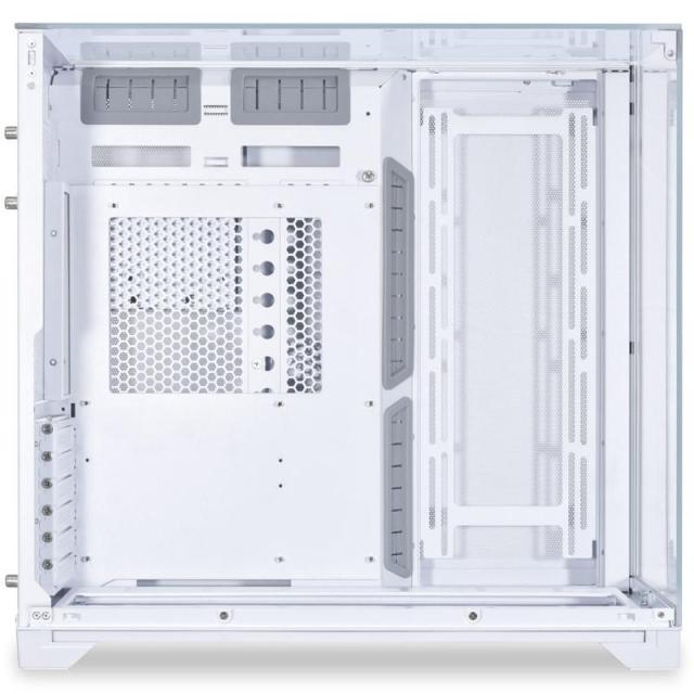 Кутия Lian Li O11 Vision Mid-Tower, Tempered Glass, 2 x USB 3.02, 1 x USB Type C, ATX, Бял