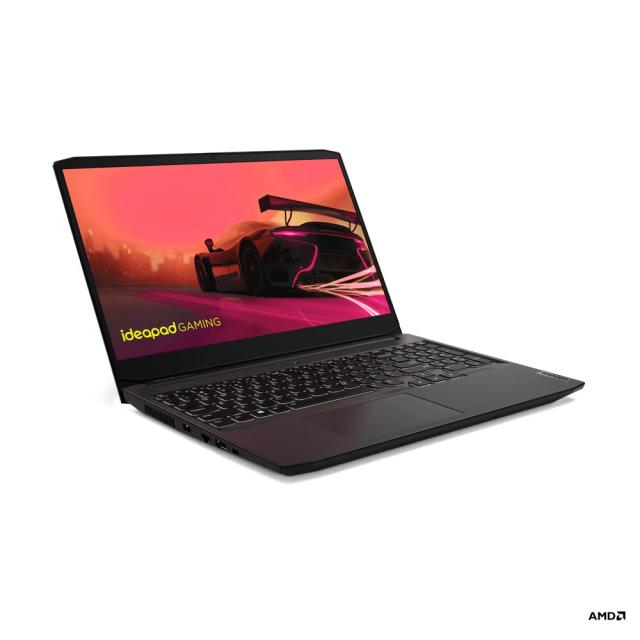 Лаптоп Lenovo IdeaPad Gaming 3 15ACH6, 15.6'' (39.62 cm), Full HD, IPS Anti-glare, 60Hz, AMD Ryzen 5 5500H 4C (3.3/4.2 GHz, 8MB Cache), NVIDIA RTX 2050 4GB GDDR6, 8GB DDR4, 512GB SSD, Free DOS