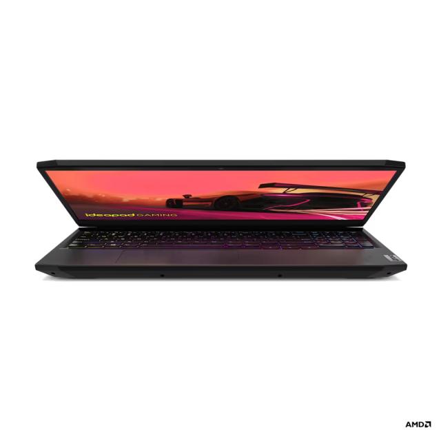 Лаптоп Lenovo IdeaPad Gaming 3 15ACH6, 15.6'' (39.62 cm), Full HD, IPS Anti-glare, 60Hz, AMD Ryzen 5 5500H 4C (3.3/4.2 GHz, 8MB Cache), NVIDIA RTX 2050 4GB GDDR6, 8GB DDR4, 512GB SSD, Free DOS