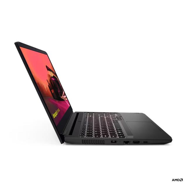 Лаптоп Lenovo IdeaPad Gaming 3 15ACH6, 15.6'' (39.62 cm), Full HD, IPS Anti-glare, 60Hz, AMD Ryzen 5 5500H 4C (3.3/4.2 GHz, 8MB Cache), NVIDIA RTX 2050 4GB GDDR6, 8GB DDR4, 512GB SSD, Free DOS