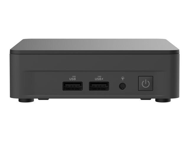 Kомпютър ASUS NUC 13 Pro, Intel Core i3-1315U 6C (1.2 / 4.5 GHz, 10MB Cache), no Storage/no RAM, PCIe NVMe 4.0 x4 (2 x M.2), Wi-Fi 6E, BT, 2,5Gbe LAN, 2xHDMI, 2x Thunderbolt 4 (USB-C+DP)