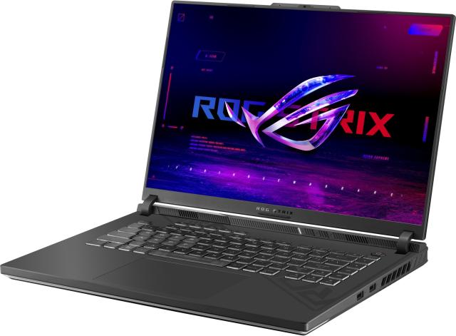 Лаптоп Asus ROG Strix G16 G614JI-N4081, Intel Core i7-13650H 14C (2.6/4.9GHz, 24MB Cache) 16" (40.64cm) WQXGA IPS Anti-Glare, NVIDIA GF RTX 4070 8GB, 32GB DDR5, 1TB SSD NVMe, 1x Thunderbolt 4, Free DOS