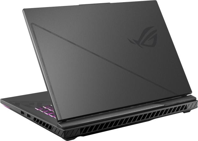 Лаптоп Asus ROG Strix G16 G614JI-N4081, Intel Core i7-13650H 14C (2.6/4.9GHz, 24MB Cache) 16" (40.64cm) WQXGA IPS Anti-Glare, NVIDIA GF RTX 4070 8GB, 32GB DDR5, 1TB SSD NVMe, 1x Thunderbolt 4, Free DOS