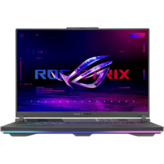 Лаптоп Asus ROG Strix G16 G614JV-N4071, Intel Core i7-13650H 14C (2.6/4.9GHz, 24MB Cache), 16" (40.64cm) WQXGA IPS 240Hz Anti-Glare, NVIDIA GF RTX 4060 8GB, 16GB DDR5, 1TB SSD NVMe, 1x Thunderbolt 4, Free DOS
