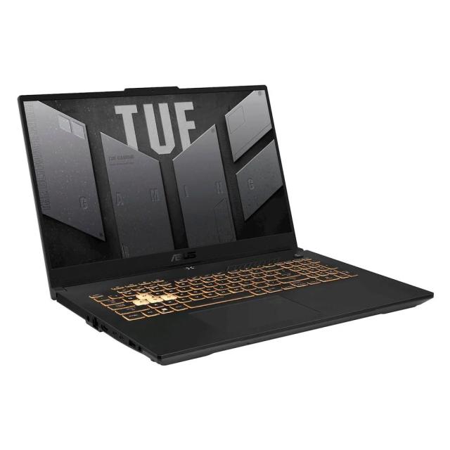 Лаптоп Asus TUF Gaming F17 FX707ZC4-HX049, Intel Core i5-12500H 12C (2.5/4.5GHz, 18M Cache) 17.3" (43.94cm) Full HD IPS 144Hz Anti-Glare, NVIDIA GF RTX 3050 4GB, 16GB DDR4, 1TB SSD NVMe, 1x Thunderbolt 4, Free DOS