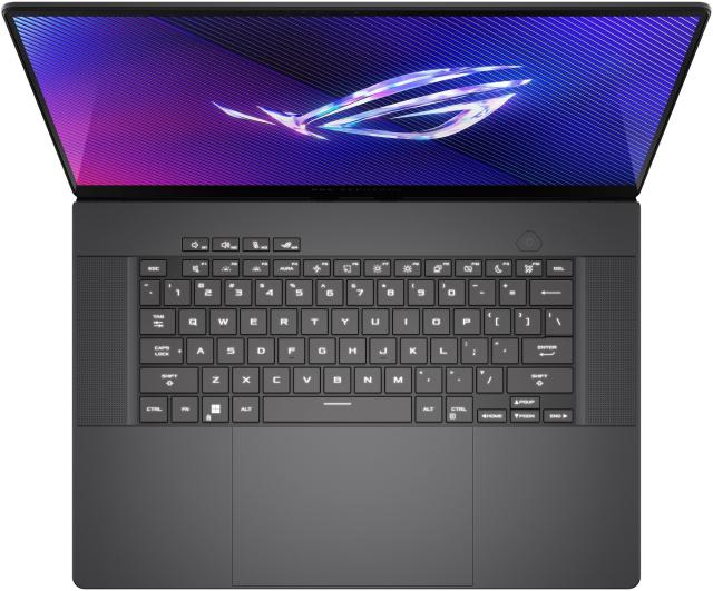 Лаптоп ASUS ROG Zephyrus G16 2024 GU605MV-QR141W, 16.0", WQXGA, Intel Core Ultra 9 185H 16C (3.8/5.1GHz, 24MB cache), NVIDIA RTX 4060 8GB GDDR6 DLSS 3, 32GB LPDDR5x, 1TB SSD, Windows 11 Home