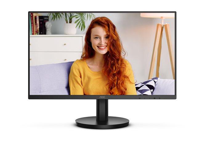 Монитор AOC 24B3HMA2, 23.8" (60.45cm) VA панел, 100Hz, Full HD, 4ms, 250cd/m2, HDMI, VGA