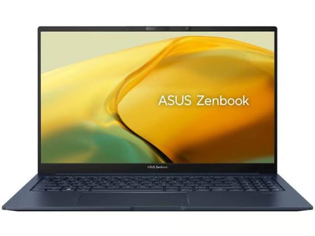 Лаптоп ASUS Zenbook 15 OLED UM3504DA-MA437W, 15.6", 2.8K, AMD Ryzen 7 7735U 8C (2.7/4.75GHz, 16MB, cache), AMD Radeon 680M, 16GB LPDDR5, 1TB SSD, Windows 11 Home