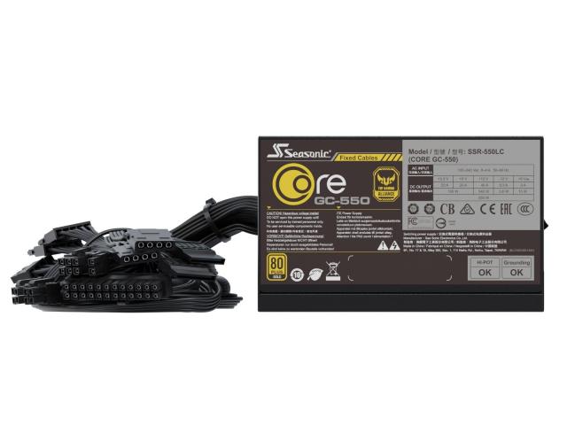 Захранване SEASONIC SSR-500LC, 500W, Active PFC, 80 PLUS GOLD