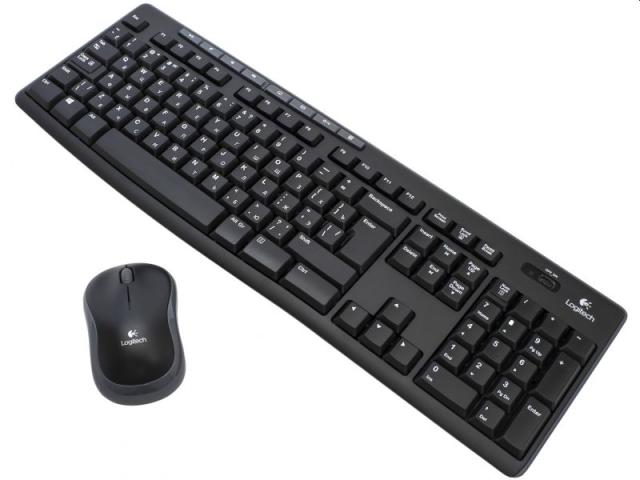 Комплект клавиатура и мишка Logitech Wireless Combo MK270, (BG), черни