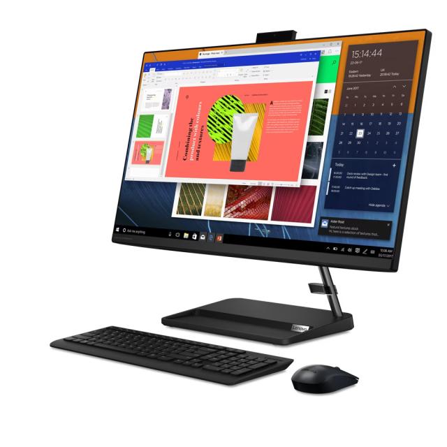 Kомпютър All in One Lenovo IdeaCentre AIO 3 27ALC6, AMD Ryzen 5 7530U 6C (2.0/4.5GHz, 16MB), 27" (68.58cm) Full HD IPS Anti-Glare, 16GB DDR4, 512GB SSD NVMe, 2x USB 3.2, Free DOS