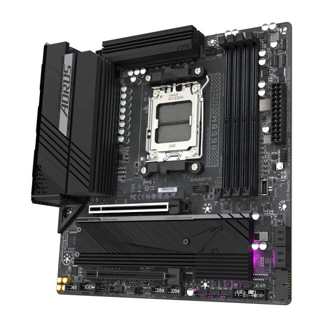 Дънна платка Gigabyte B650M AORUS ELITE AX, AM5, 4x DDR5, 2x M.2 NVMe, 4 x SATA 6Gb/s, HDMI, DP, mATX 