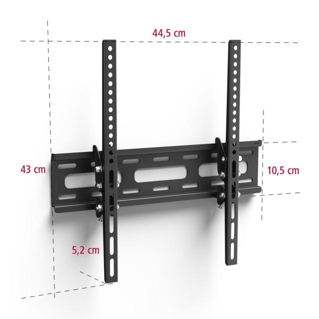 HAMA Стенна стойка за TV, 32-75", до 40кг, черна