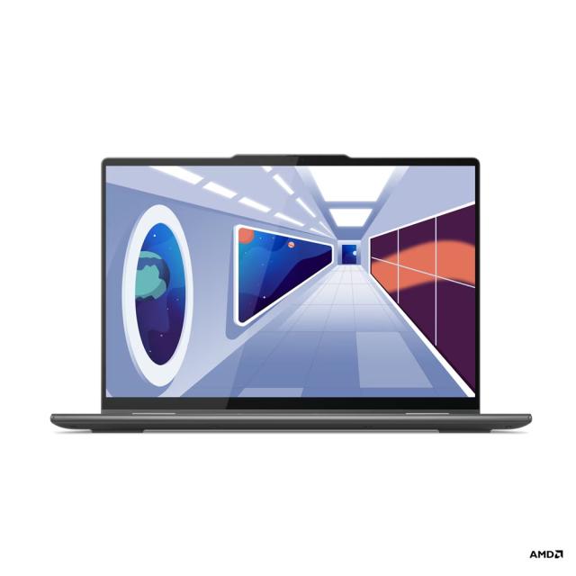 Лаптоп Lenovo Yoga Pro 7 14ARP8, AMD Ryzen 7 7735U, 8C (2.7 / 4.7 GHz, 16MB), 14.0" (35.56 cm) WUXGA , OLED 400nits Glossy / Anti-fingerprint, 16GB LPDDR5, 1TB SSD PCIe 4, Windows 11 Home