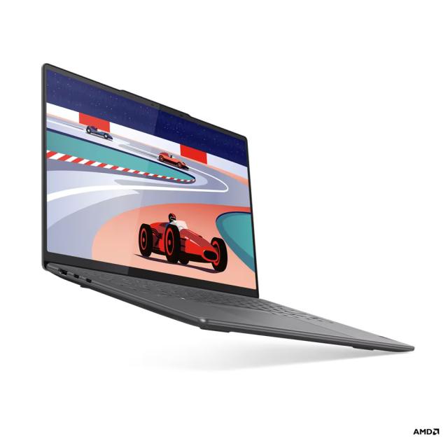 Лаптоп Lenovo Yoga Pro 7 14ARP8, AMD Ryzen 5 7535HS, 6C (3.3 / 4.5 GHz, 16MB), 14.5" (36.83 cm) 3K 120Hz, NVIDIA GeForce RTX 3050 6GB, 16GB LPDDR5, 1TB SSD PCIe 4, Free DOS