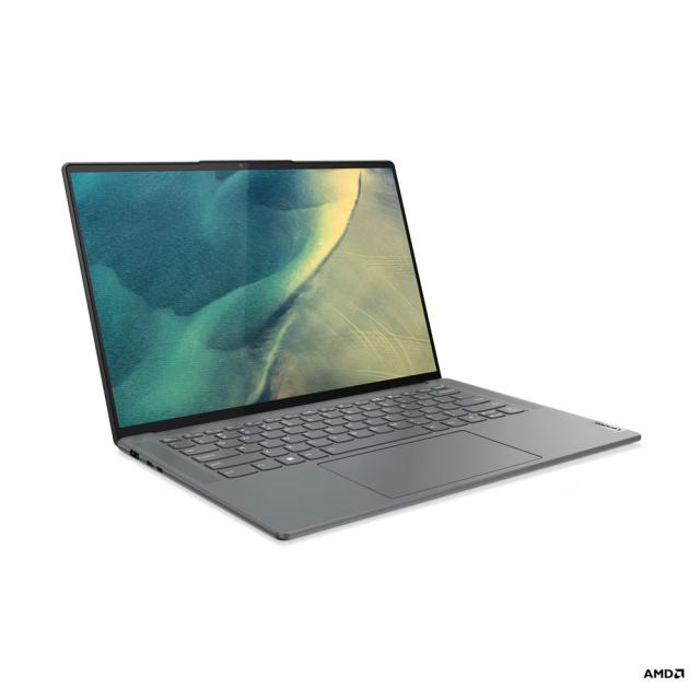 Лаптоп LENOVO Yoga Slim 7 ProX 14ARH7, AMD Ryzen 7 6800HS 8C (3.2/4.7GHz, 16MB Cache), 14.5" (36.83cm) 3K, IPS 400nits Anti-glare, 120Hz, NVIDIA GeForce RTX 3050 4GB, 16GB LPDDR5X, 1TB SSD NVMe, Windows® 11 Home