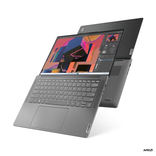 Лаптоп LENOVO Yoga Slim 7 ProX 14ARH7, AMD Ryzen 7 6800HS 8C (3.2/4.7GHz, 16MB Cache), 14.5" (36.83cm) 3K, IPS 400nits Anti-glare, 120Hz, NVIDIA GeForce RTX 3050 4GB, 16GB LPDDR5X, 1TB SSD NVMe, Windows® 11 Home