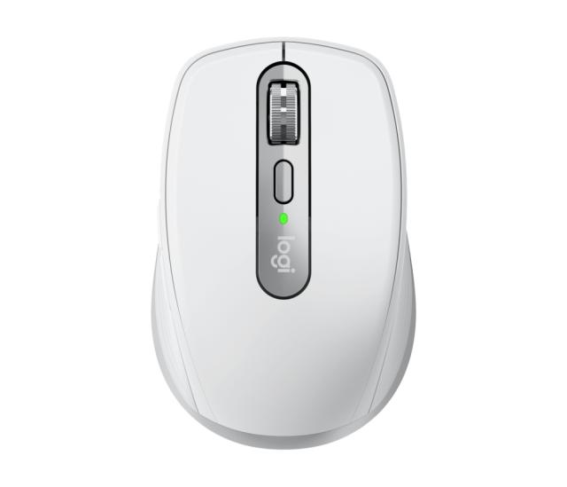 Мишка Logitech MX Anywhere 3, оптична (4000 dpi), Bluetooth/Wireless, бяло/сива