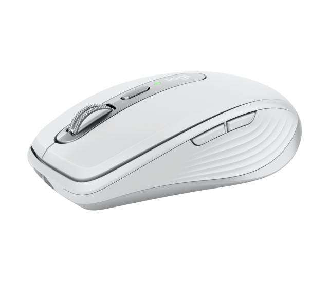 Мишка Logitech MX Anywhere 3, оптична (4000 dpi), Bluetooth/Wireless, бяло/сива