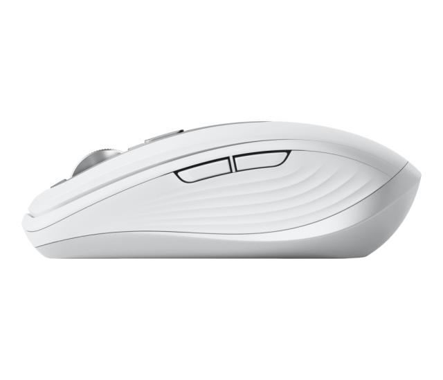 Мишка Logitech MX Anywhere 3, оптична (4000 dpi), Bluetooth/Wireless, бяло/сива