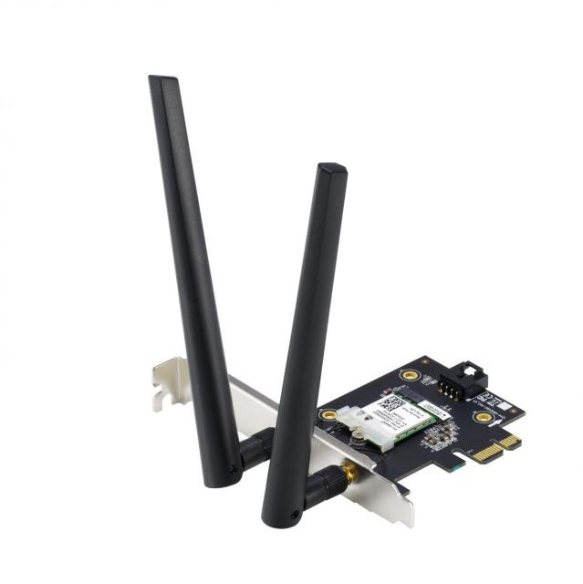 Безжична мрежова карта ASUS PCE-AX1800 WiFi 6, Bluetooth, две външни антени
