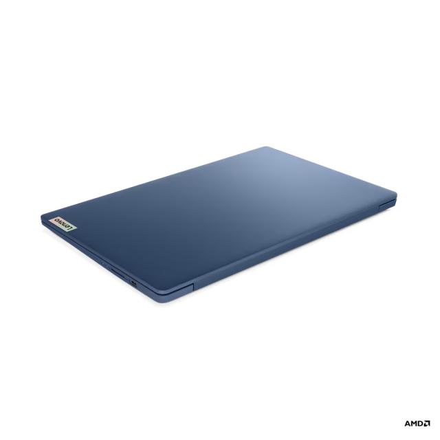 Лаптоп Lenovo IdeaPad Slim 3 15ABR8, 15.6'' (39.62 cm), Full HD, AMD Ryzen 5 7430U 6C (2.3/4.3GHz, 16M), AMD Radeon RX Vega 8, 16GB DDR4, 512GB SSD, Free DOS