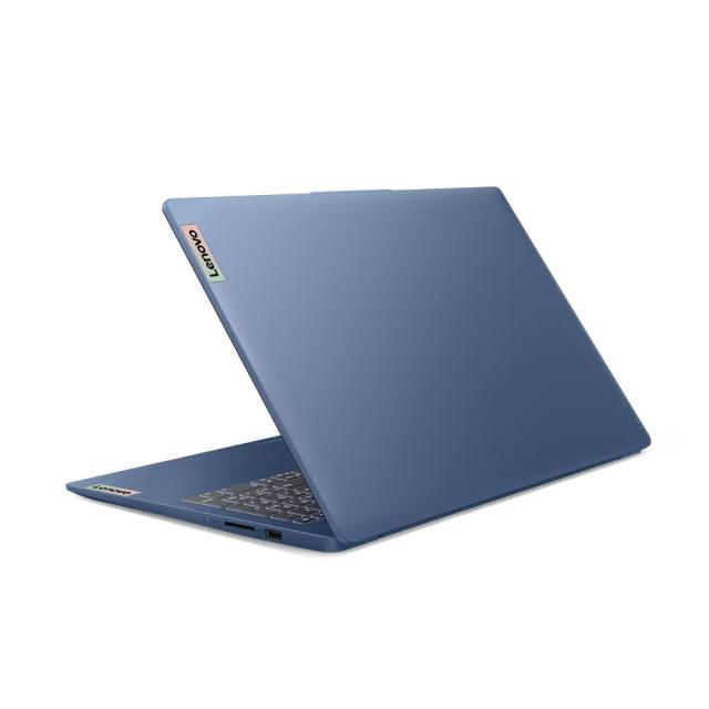 Лаптоп Lenovo IdeaPad Slim 3 15IRU9, 15.6'' (39.62 cm), Full HD, Intel Core 5 120U (1.4/5.0GHz, 12M), Intel Iris Xe Graphics, 16GB DDR5, 512GB SSD, Free DOS