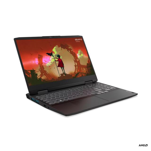 Лаптоп LENOVO IdeaPad Gaming 3 15ARH7, 15.6'' (39.62 cm) FHD IPS,120Hz, AMD Ryzen 7 6800H 8C (3.2 / 4.7GHz, 16MB Cache), NVIDIA GeForce RTX 3050 Ti 4GB GDDR6 , 16GB DDR5, 512GB SSD, Free DOS