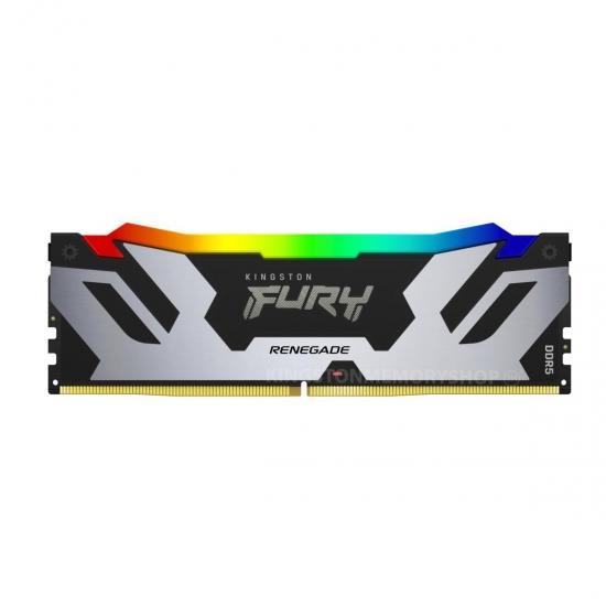 Памет Kingston FURY 16GB DDR5 6800MHz , Renegade Silver/Black RGB XMP, CL36, 1,4V