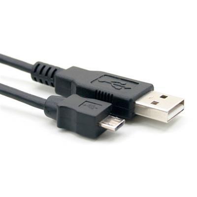 Кабел ACT SB0005, USB-A мъжко към micro USB-B женско, 5.0 м, Черен