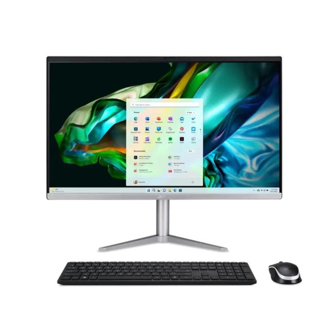 Kомпютър Acer All-In-One Aspire C24-1300, AMD Ryzen 3 7320U 4C (2.4 / 4.1GHz, 4 MB), 23.8" FHD, 8GB DDR5, 512GB SSD, Free DOS