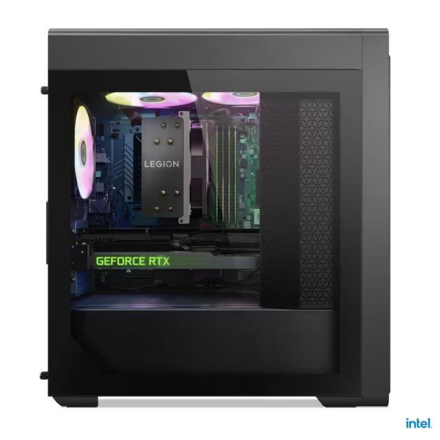 Настолен компютър Lenovo Legion T5 26IRB8, Intel Core i7-14700KF 20C (3.4/5.6GHz, 33MB Cache), NVIDIA GF RTX 4070 Super 12GB GDDR6X, 32GB DDR5, 1TB SSD NVMe, 1x USB 3.2 Gen 2 Type-C, 4x USB 3.2 Gen 1 Type-A, Free DOS