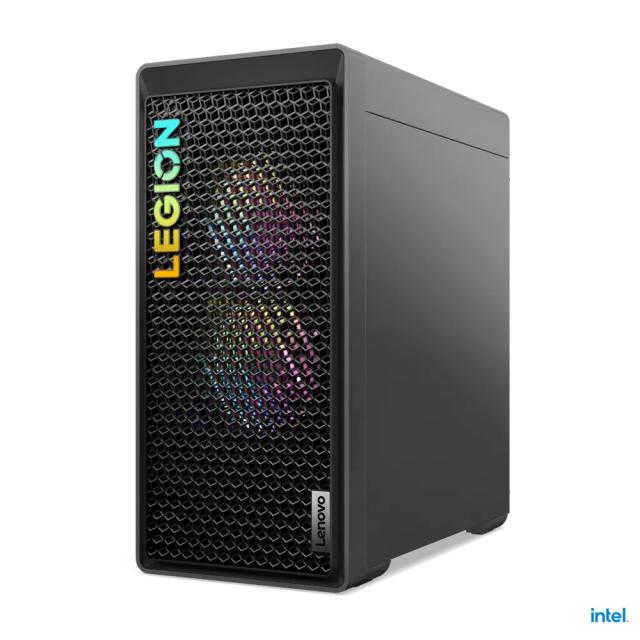 Настолен компютър Lenovo Legion T5 26IRB8, Intel Core i7-14700KF 20C (3.4/5.6GHz, 33MB Cache), NVIDIA GF RTX 4060 Ti 8GB GDDR6, 32GB DDR5, 1TB SSD NVMe, 1x USB 3.2 Gen 2 Type-C, 4x USB 3.2 Gen 1 Type-A, Free DOS
