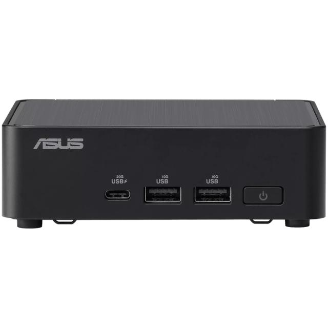 Kомпютър Asus NUC 14 Pro RNUC14RVHI300000I, Intel Core 3 100U 6C (1.2/4.7GHz, 10MB Cache), 2x SO-DIMM DDR5, 2x M.2 NVMe SSD slots, 1x SATA 2.5" slot, 2.5GbE LAN, Wi-Fi 6E, Bluetooth, 2x Thunderbolt 4, EU Cord
