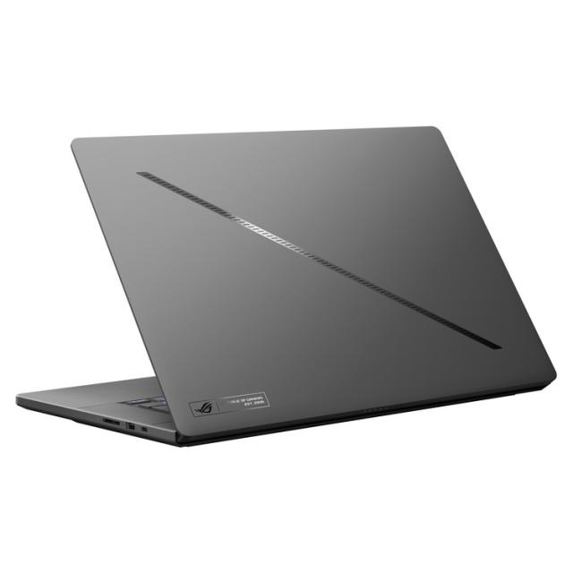 Лаптоп Asus ROG Zephyrus G16 GU605MY-QR098X, Intel Core Ultra 9 185H 16C (2.3/5.1GHz, 24MB Cache) 16" (40.64cm) WQXGA+ OLED 240Hz Glare Display, NVIDIA GF RTX 4090 16GB, 32GB LPDDR5X, 2TB SSD NVMe, 1x Thunderbolt 4, Windows 11 Pro