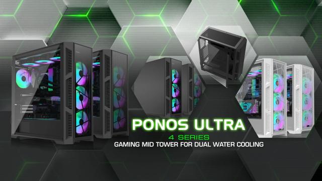 Кутия Raijintek PONOS ULTRA TG4, Middle Tower, 1x USB 3.1 Type-C, 2x USB 3.0, E-ATX, ATX, mATX, Mini-ITX
